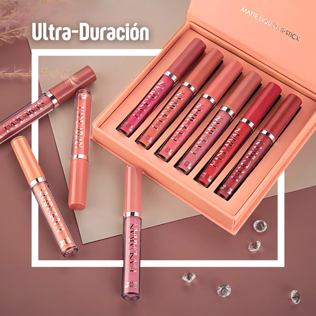 COLOR LOCK x6 - LABIAL LÍQUIDO MATE PROFESIONAL