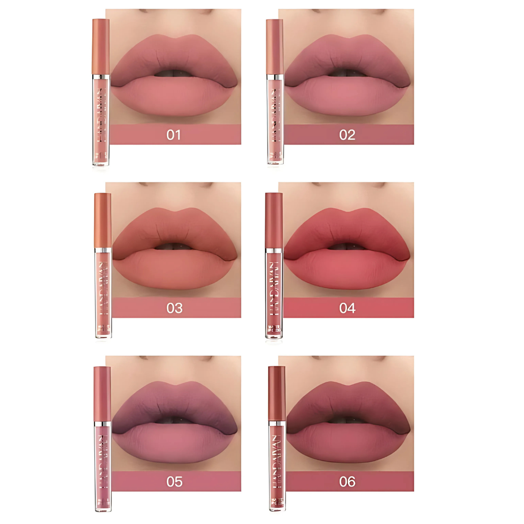 COLOR LOCK x6 - LABIAL LÍQUIDO MATE PROFESIONAL